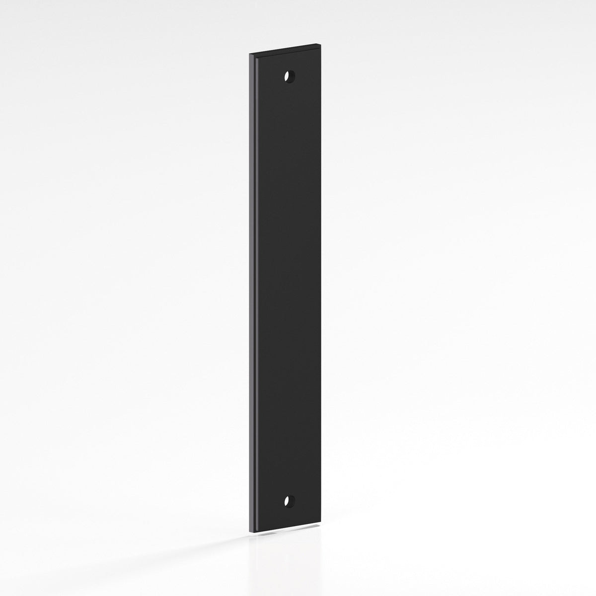 Colonial Bronze 9944 Stepped Rectangular Backplate, 1-1/2 in Wide, for 1/4-20 Screws - Matte Satin Black