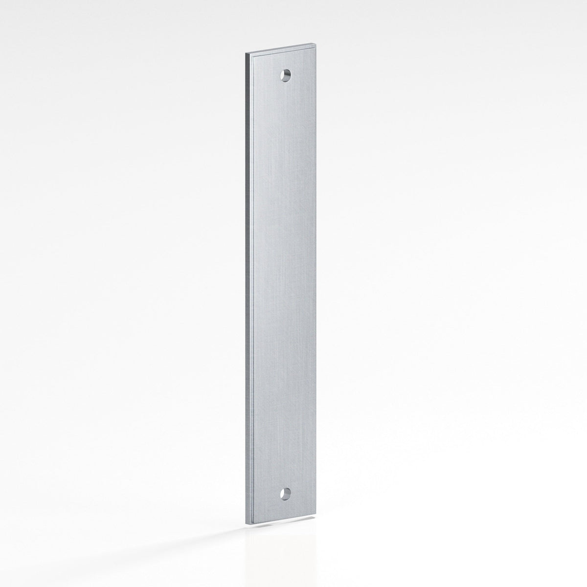 Colonial Bronze 9845 Stepped Rectangular Backplate, 3/4 in Wide, for 1/4-20 Screws - Satin Chrome