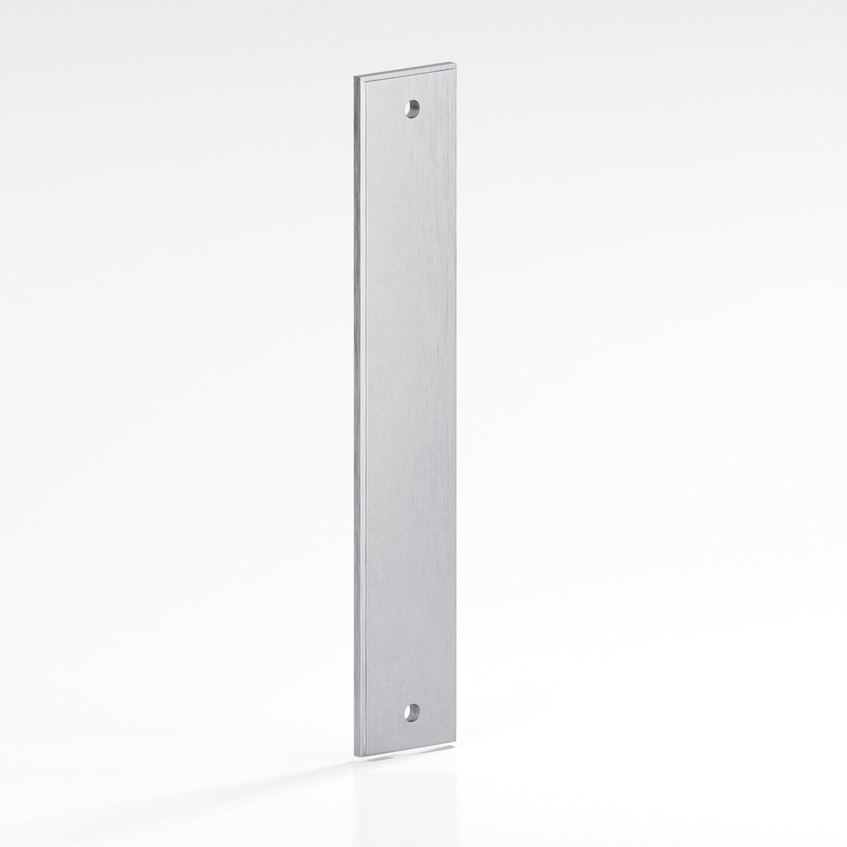 Colonial Bronze 9944 Stepped Rectangular Backplate, 1-1/2 in Wide, for 1/4-20 Screws - Matte Satin Chrome