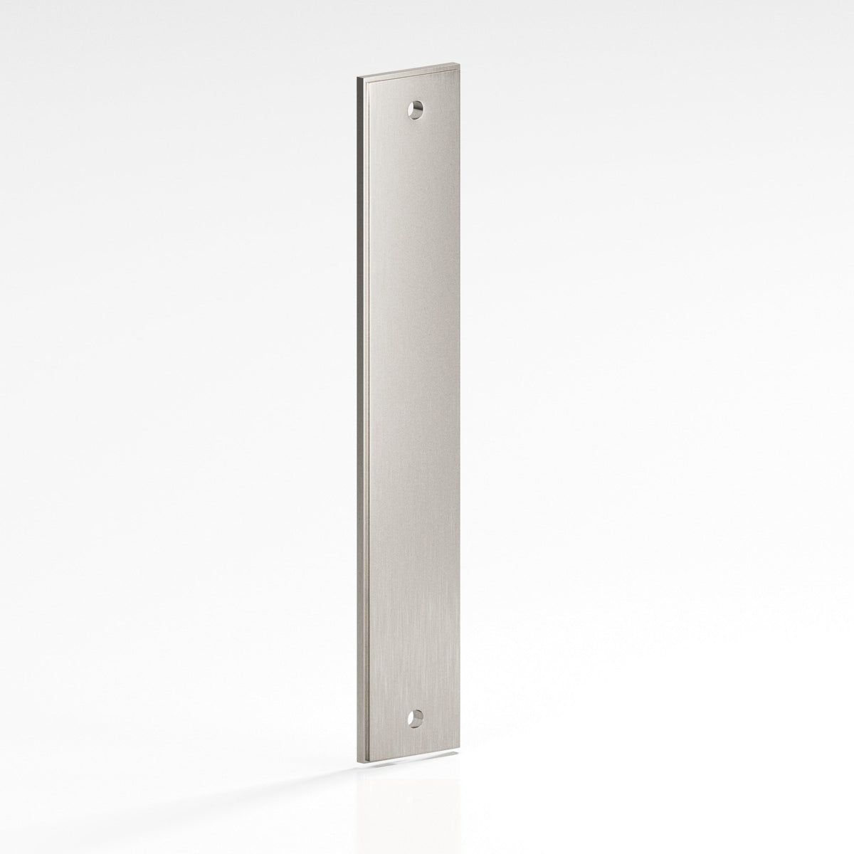 Colonial Bronze 9944 Stepped Rectangular Backplate, 1-1/2 in Wide, for 1/4-20 Screws - Nickel Stainless