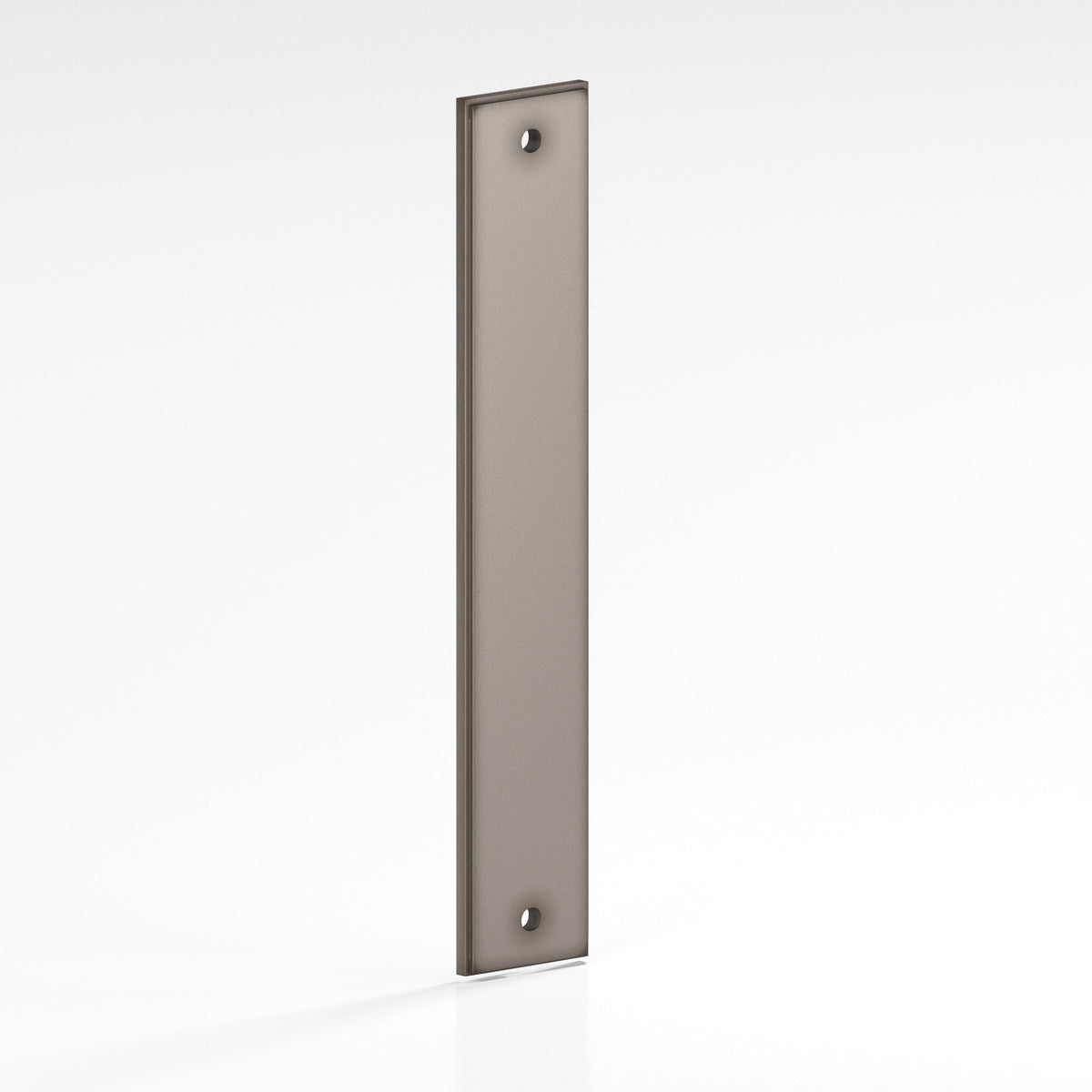 Colonial Bronze 9948 Stepped Rectangular Backplate, 1-1/4 in Wide, for 8-32 Screws - Pewter