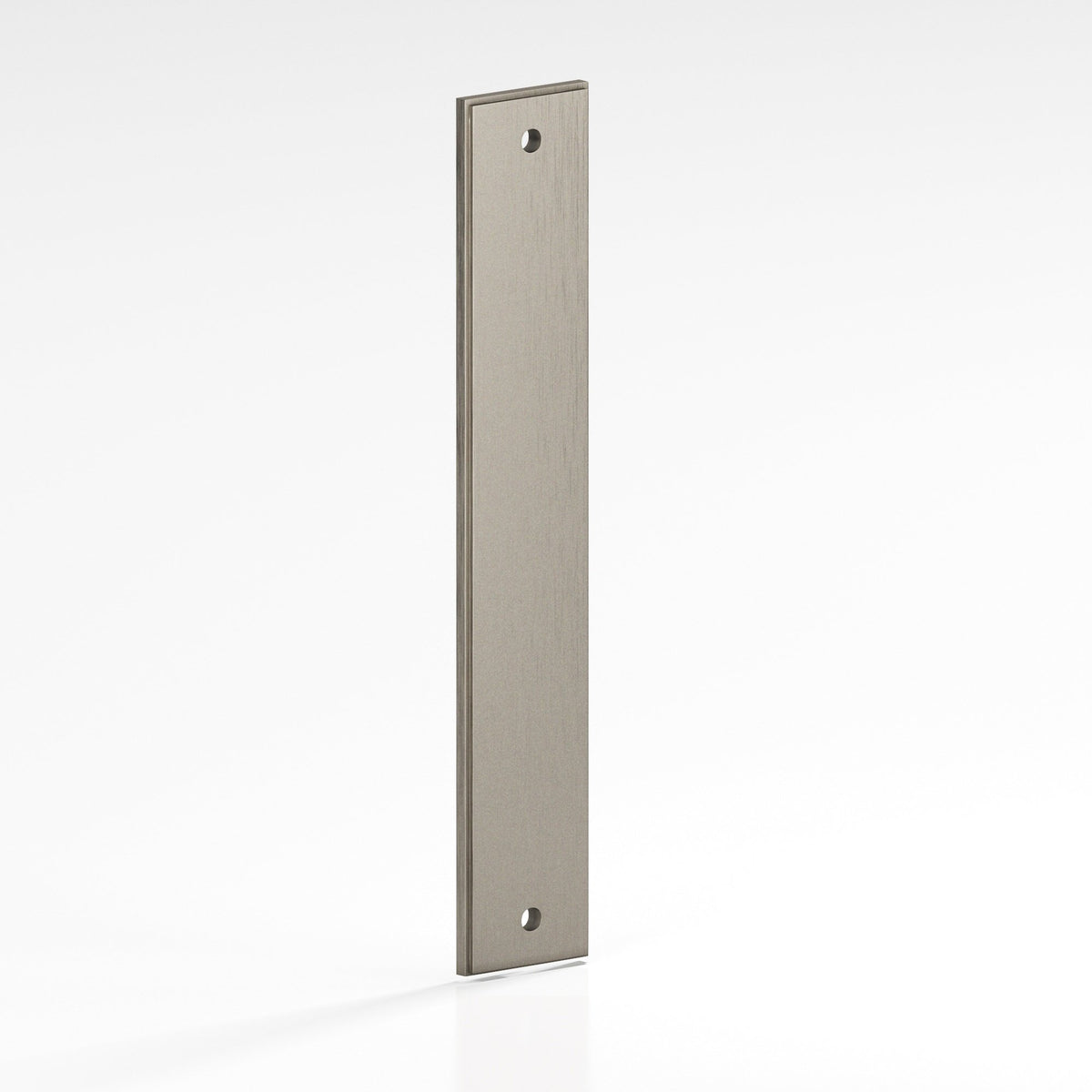 Colonial Bronze 9944 Stepped Rectangular Backplate, 1-1/2 in Wide, for 1/4-20 Screws - Matte Pewter
