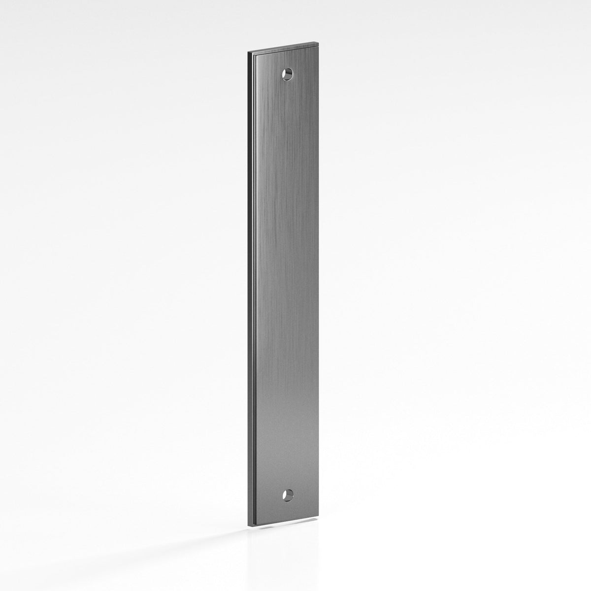 Colonial Bronze 9845 Stepped Rectangular Backplate, 3/4 in Wide, for 1/4-20 Screws - Graphite