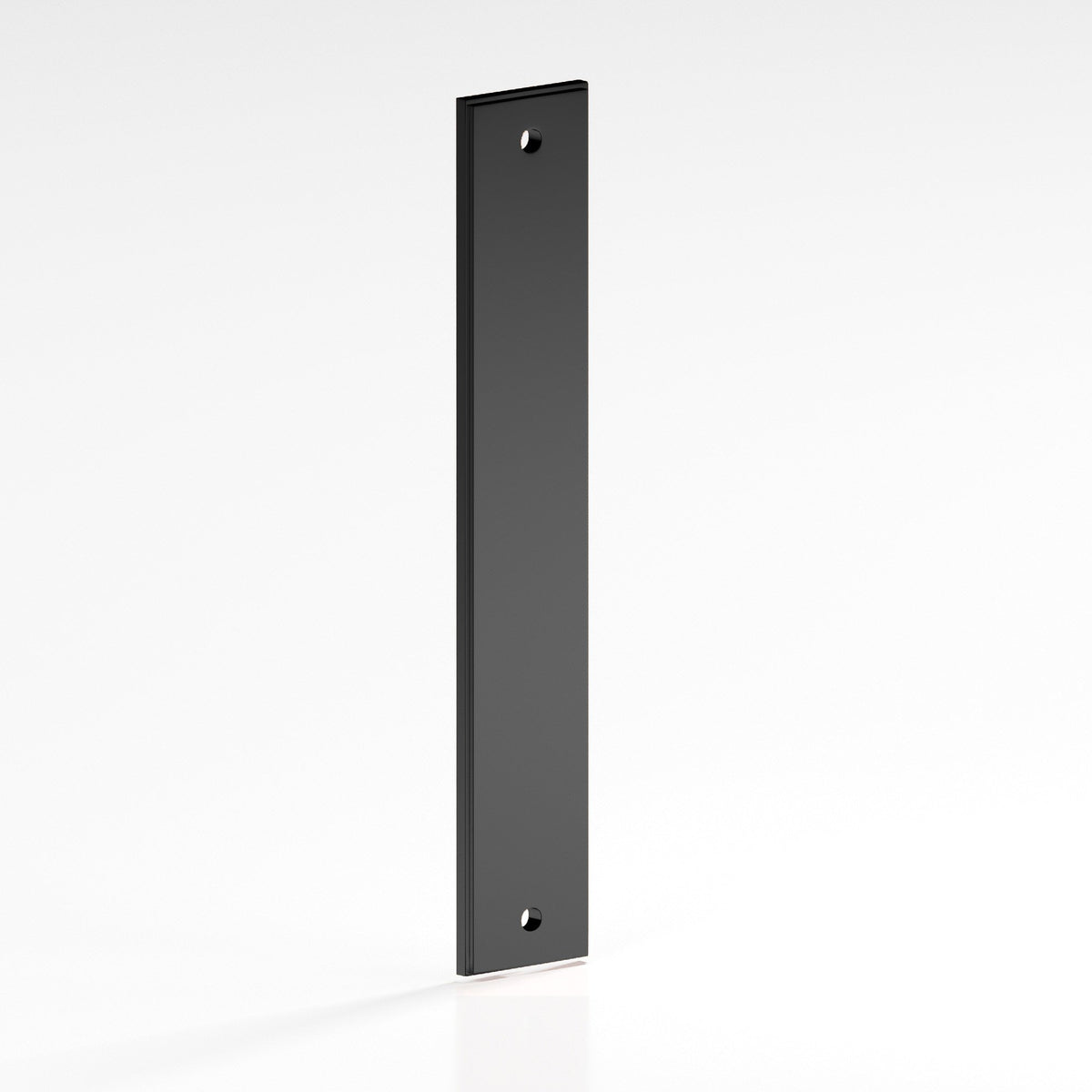 Colonial Bronze 9845 Stepped Rectangular Backplate, 3/4 in Wide, for 1/4-20 Screws - Matte Graphite