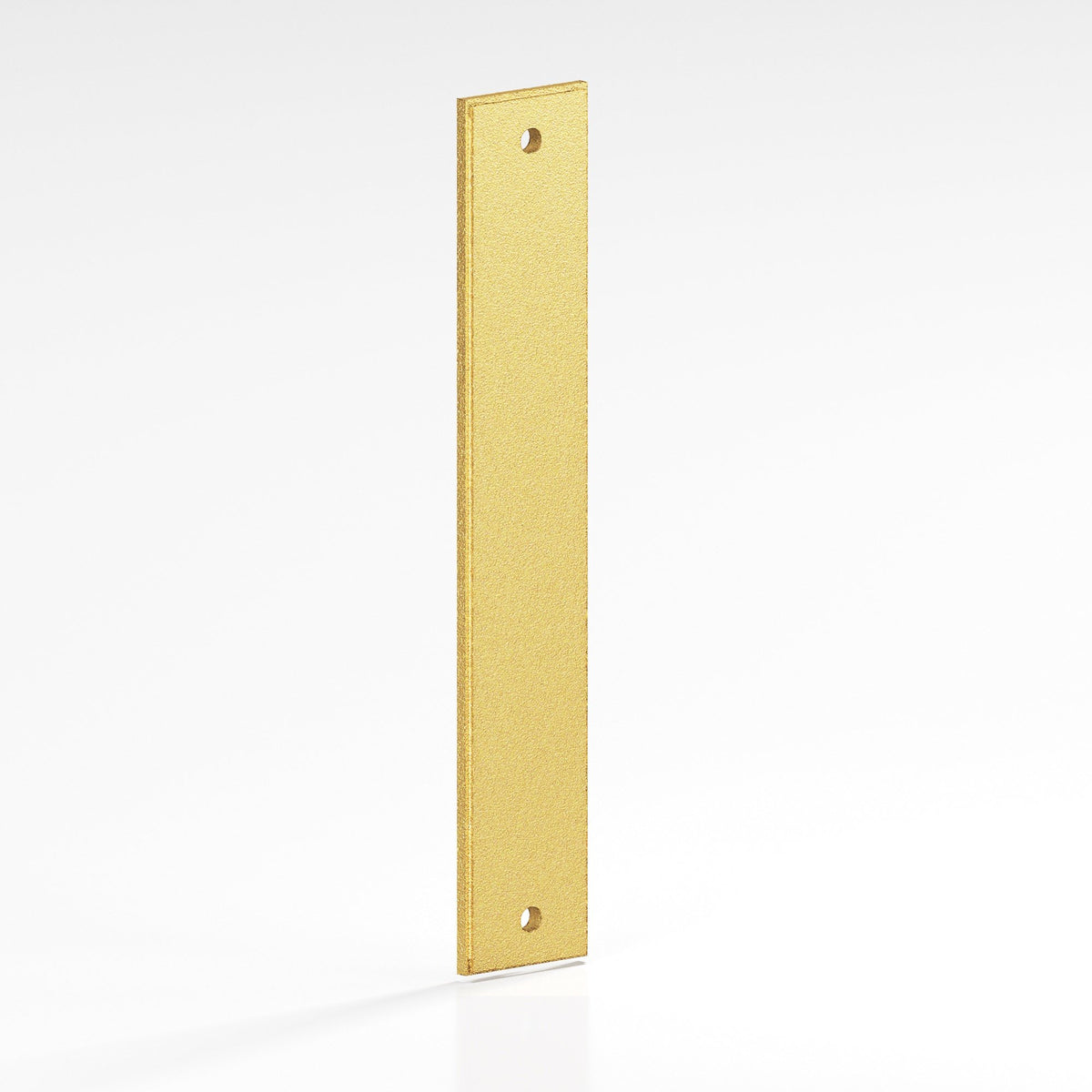 Colonial Bronze 9948 Stepped Rectangular Backplate, 1-1/4 in Wide, for 8-32 Screws - Frost Brass™