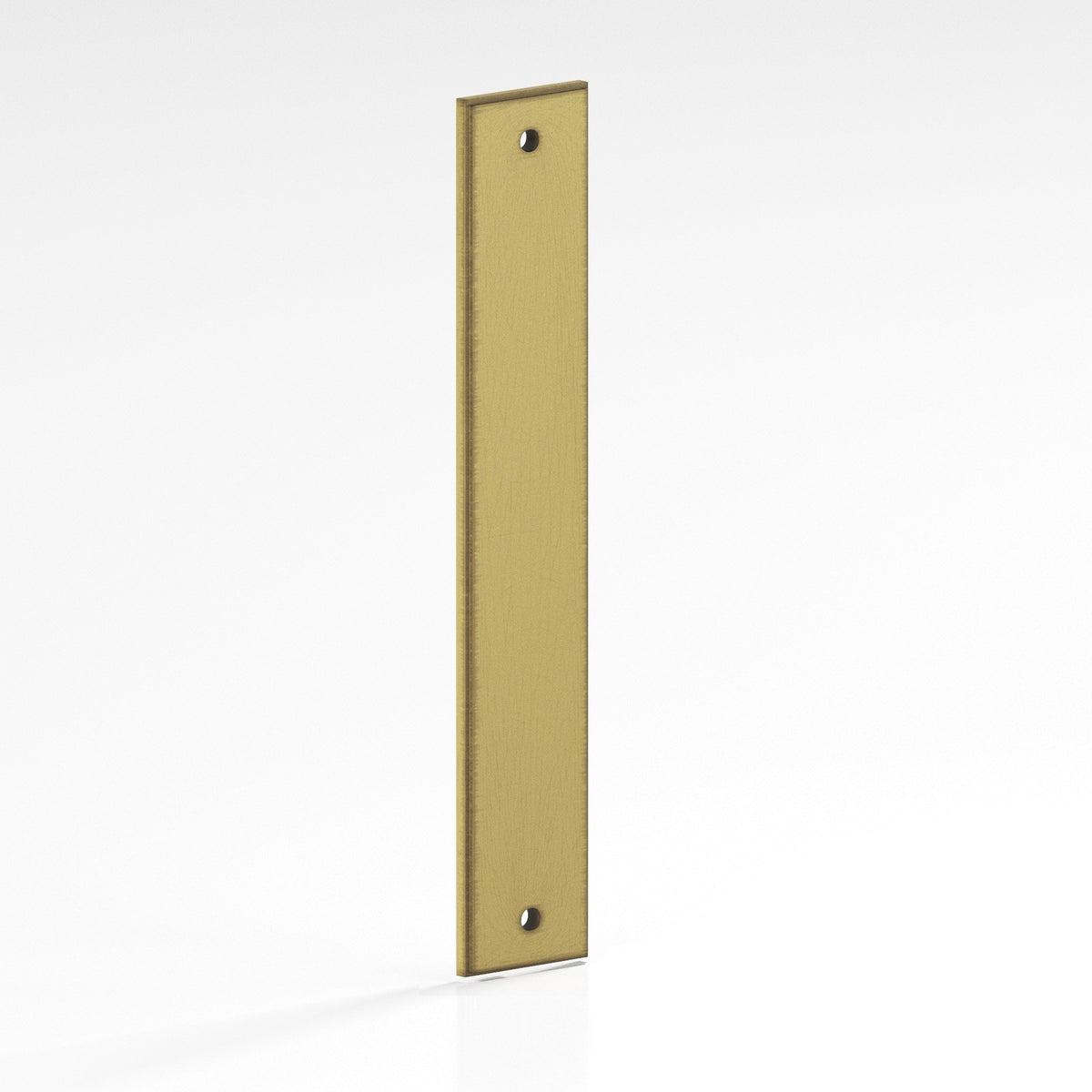 Colonial Bronze 9948 Stepped Rectangular Backplate, 1-1/4 in Wide, for 8-32 Screws - Matte Antique Satin Brass