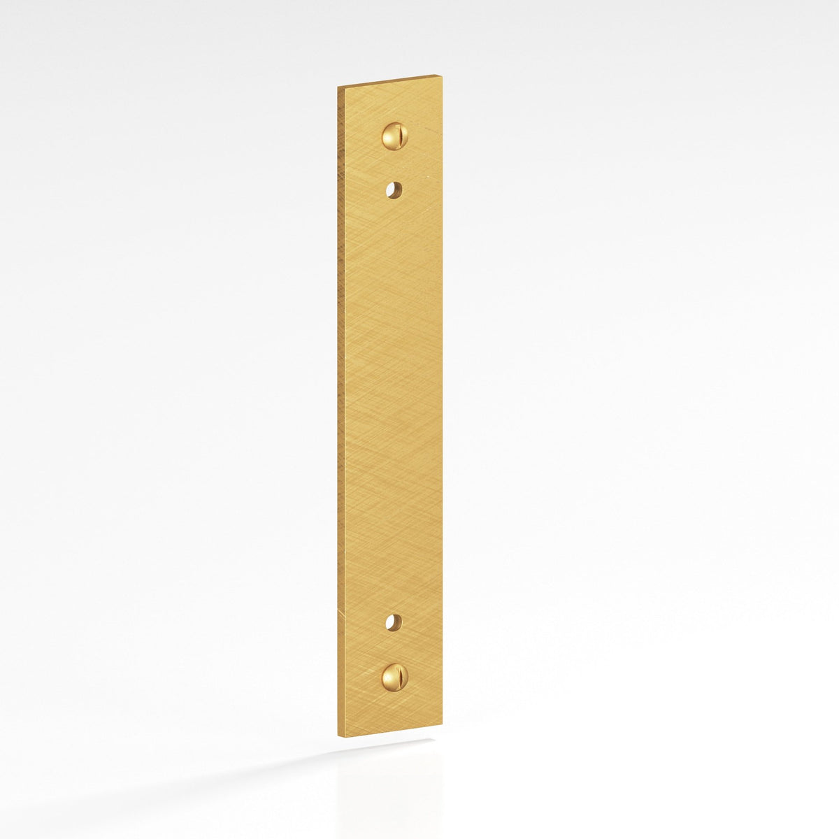 Colonial Bronze 9947 Rectangular Backplate with Exposed Screws, 1 in Wide, for 8-32 Screws - Weathered Brass