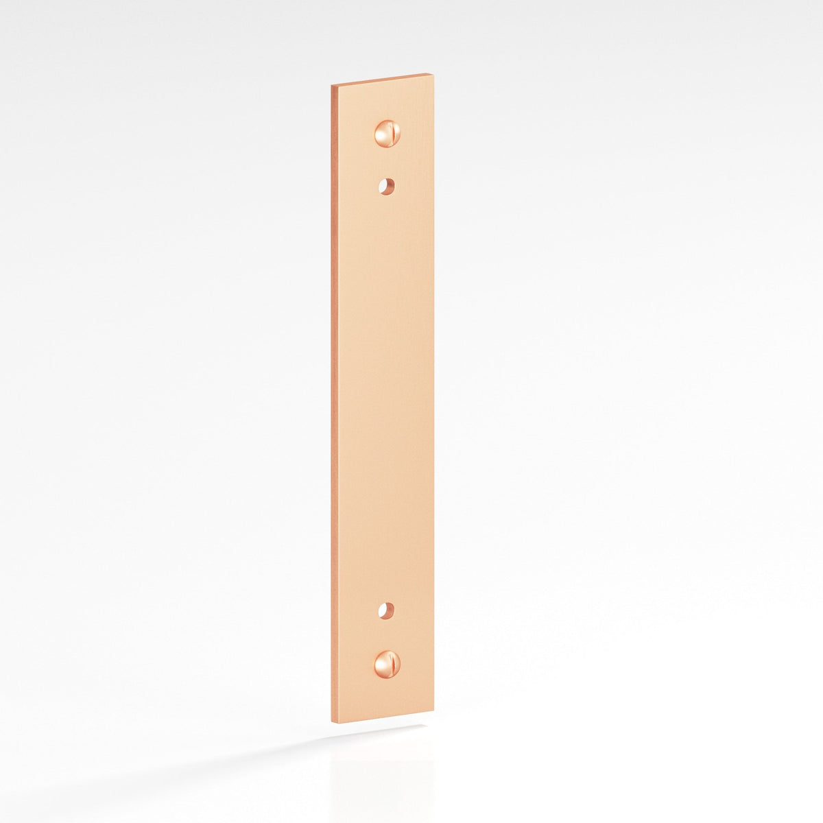 Colonial Bronze 9846 Rectangular Backplate with Exposed Screws, 3/4 in Wide, for 8-32 Screws - Matte Satin Copper