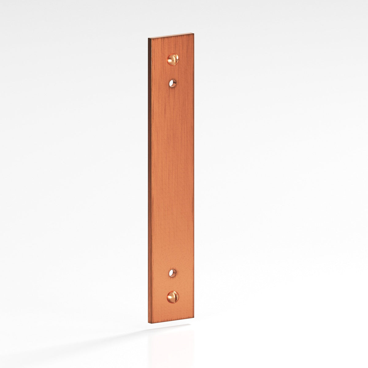 Colonial Bronze 9947 Rectangular Backplate with Exposed Screws, 1 in Wide, for 8-32 Screws - Antique Copper