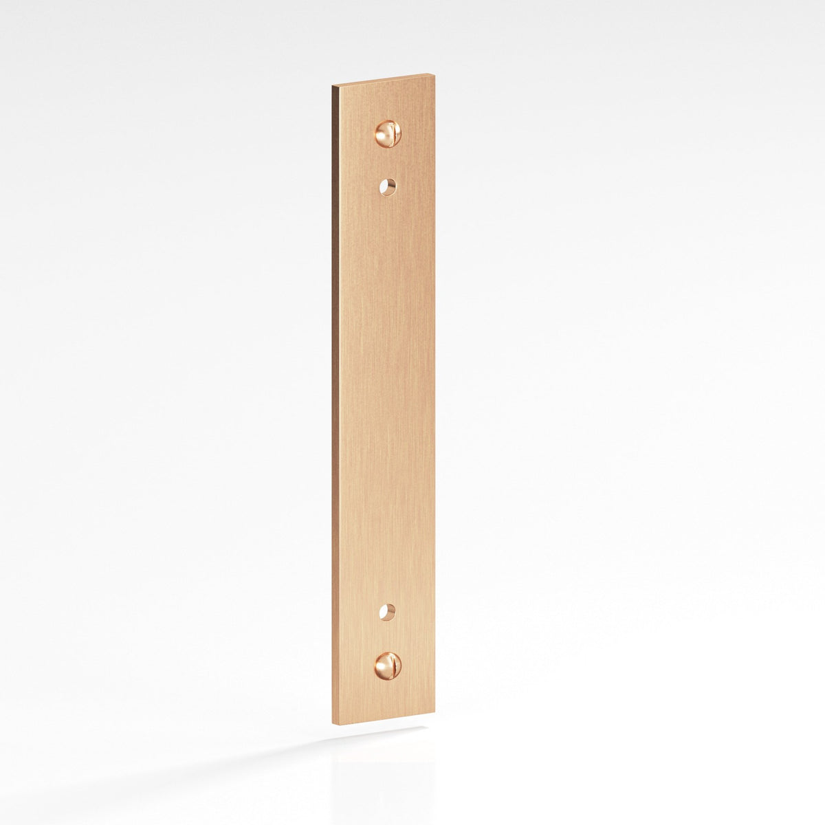 Colonial Bronze 9947 Rectangular Backplate with Exposed Screws, 1 in Wide, for 8-32 Screws - Satin Bronze
