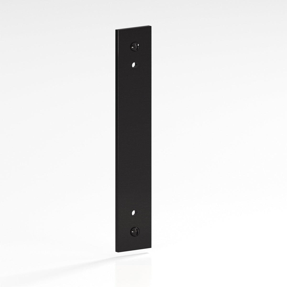 Colonial Bronze 9846 Rectangular Backplate with Exposed Screws, 3/4 in Wide, for 8-32 Screws - Satin Black