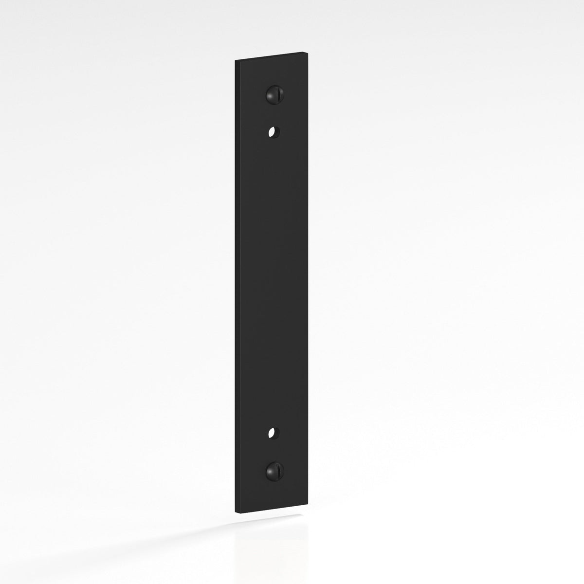 Colonial Bronze 9847 Rectangular Backplate with Exposed Screws, 2 in Wide, for 8-32 Screws - Matte Satin Black