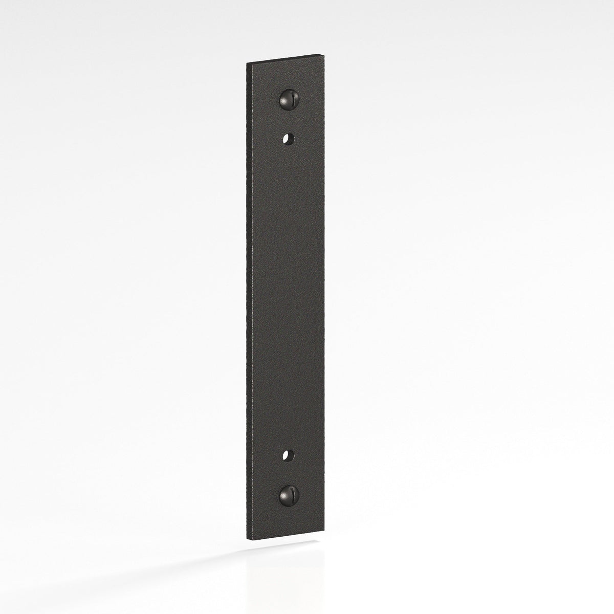 Colonial Bronze 9947 Rectangular Backplate with Exposed Screws, 1 in Wide, for 8-32 Screws - Frost Black™