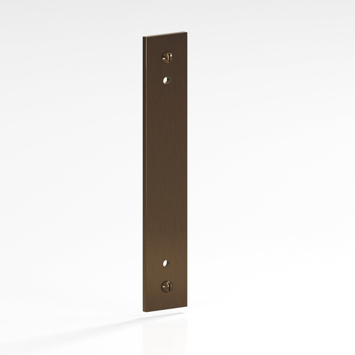 Colonial Bronze 9847 Rectangular Backplate with Exposed Screws, 2 in Wide, for 8-32 Screws - Light Statuary Bronze