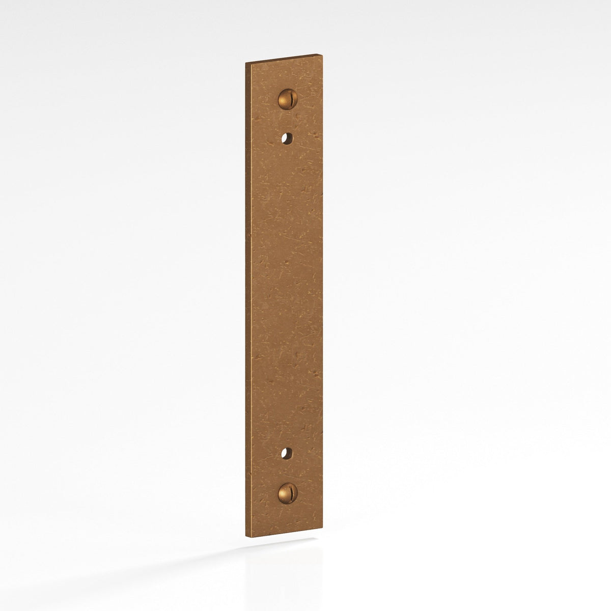 Colonial Bronze 9947 Rectangular Backplate with Exposed Screws, 1 in Wide, for 8-32 Screws - Distressed Light Statuary Bronze