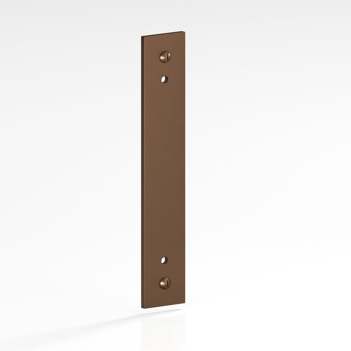 Colonial Bronze 9846 Rectangular Backplate with Exposed Screws, 3/4 in Wide, for 8-32 Screws - Matte Oil Rubbed Bronze