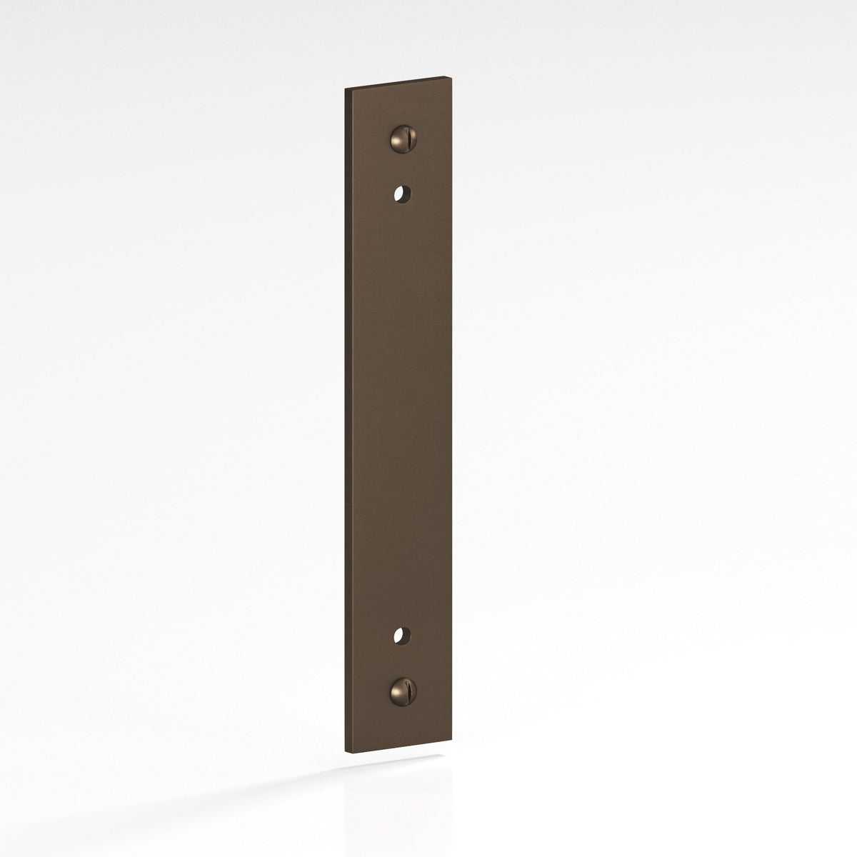 Colonial Bronze 9847 Rectangular Backplate with Exposed Screws, 2 in Wide, for 8-32 Screws - Heritage Bronze