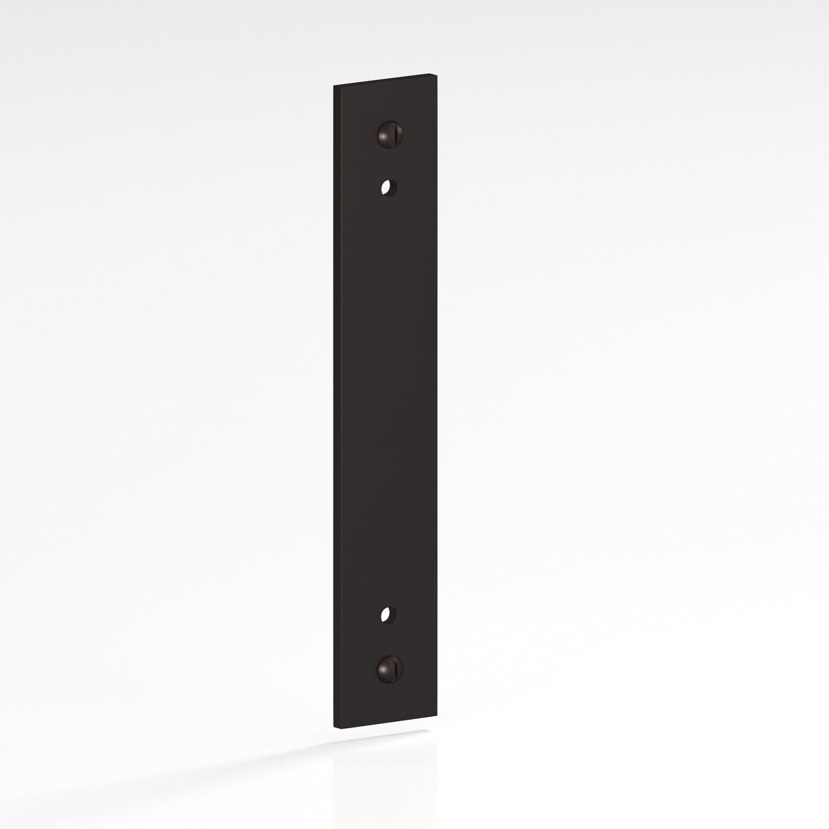 Colonial Bronze 9846 Rectangular Backplate with Exposed Screws, 3/4 in Wide, for 8-32 Screws - Matte Dark Statuary Bronze