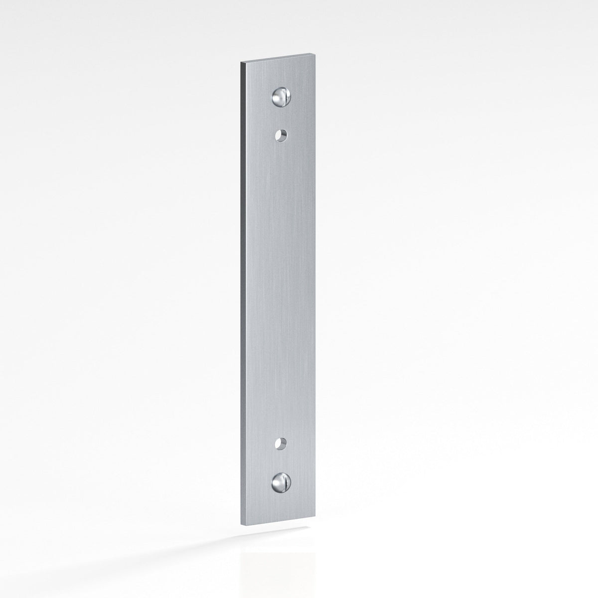 Colonial Bronze 9846 Rectangular Backplate with Exposed Screws, 3/4 in Wide, for 8-32 Screws - Satin Chrome