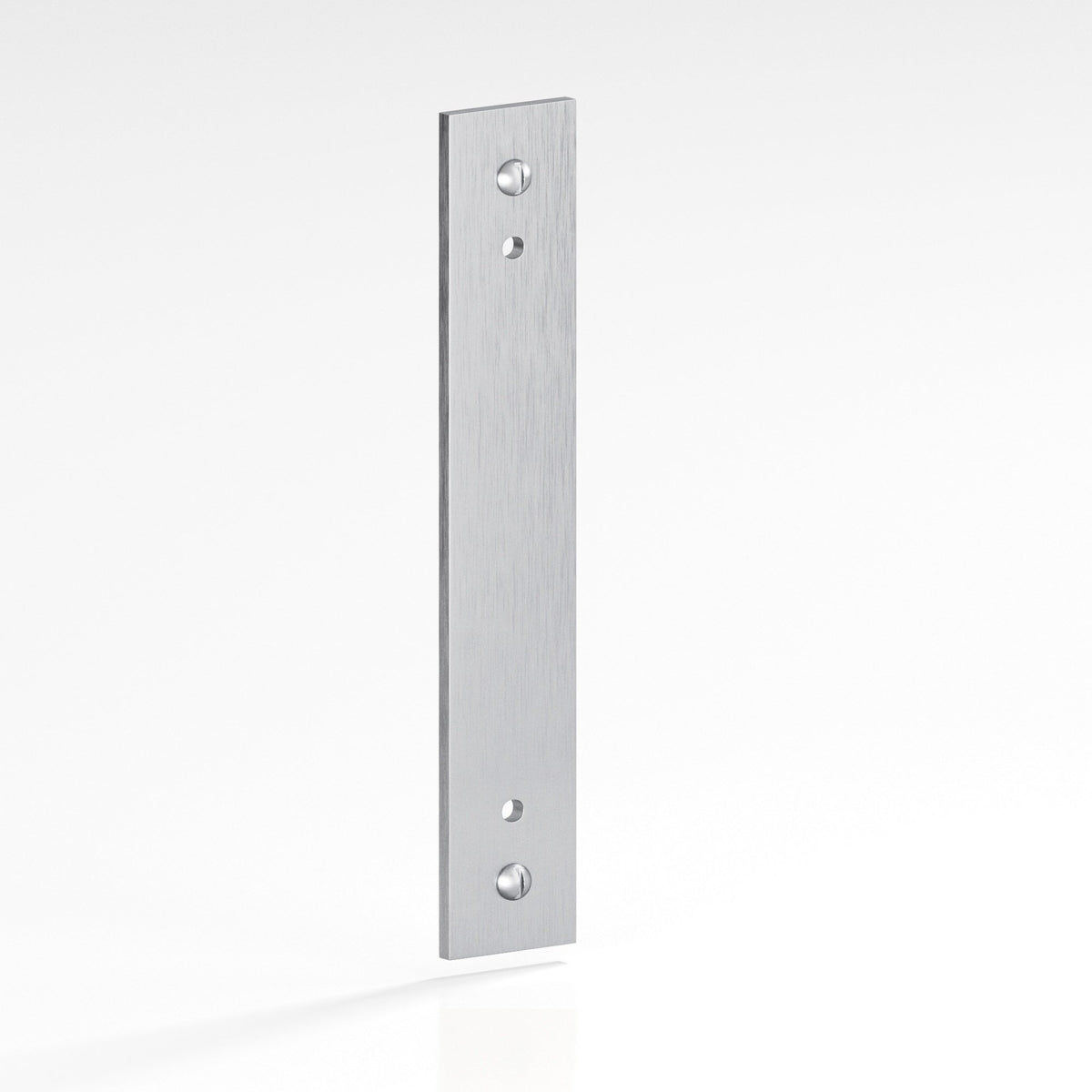 Colonial Bronze 9947 Rectangular Backplate with Exposed Screws, 1 in Wide, for 8-32 Screws - Matte Satin Chrome