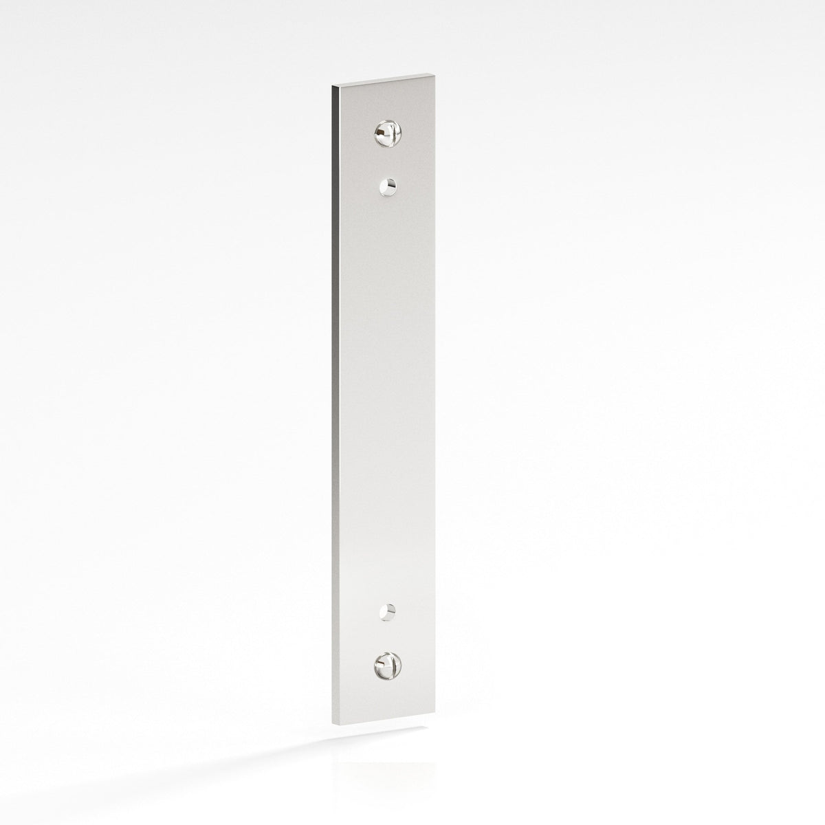 Colonial Bronze 9947 Rectangular Backplate with Exposed Screws, 1 in Wide, for 8-32 Screws - Polished Nickel