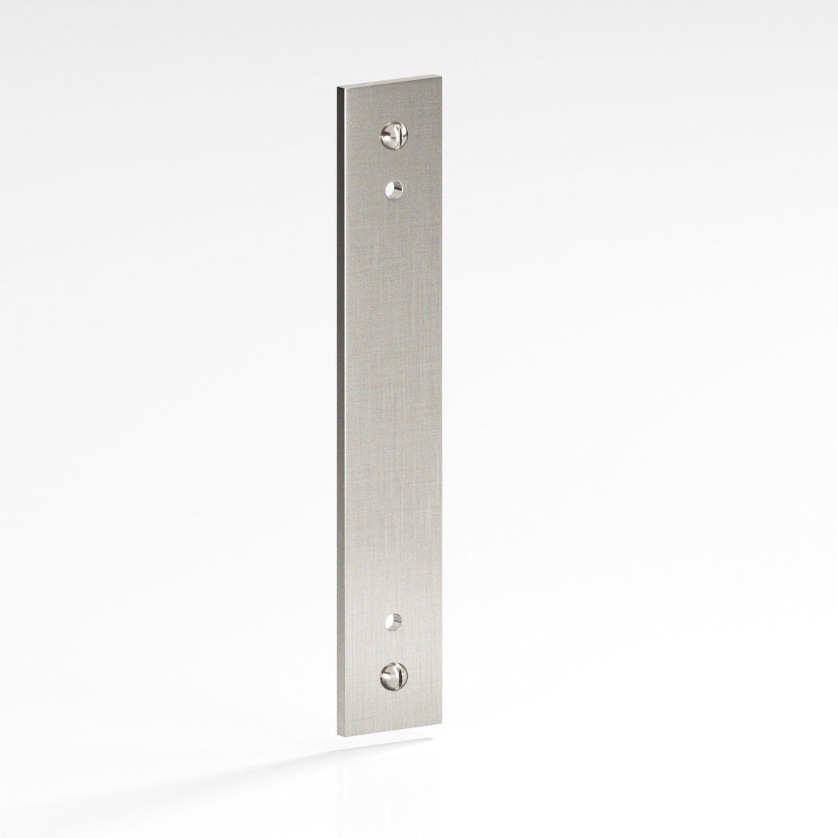 Colonial Bronze 9947 Rectangular Backplate with Exposed Screws, 1 in Wide, for 8-32 Screws - Satin Nickel