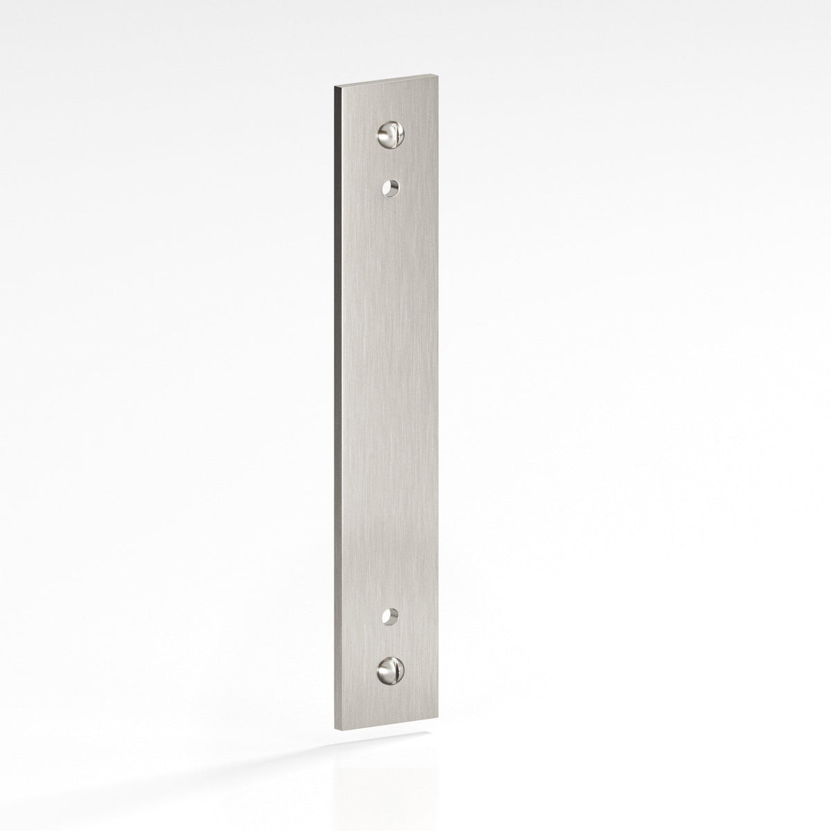 Colonial Bronze 9947 Rectangular Backplate with Exposed Screws, 1 in Wide, for 8-32 Screws - Nickel Stainless