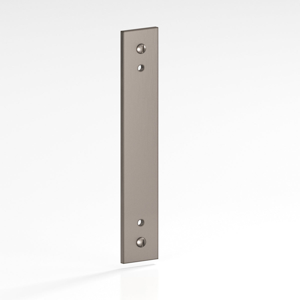 Colonial Bronze 9846 Rectangular Backplate with Exposed Screws, 3/4 in Wide, for 8-32 Screws - Pewter