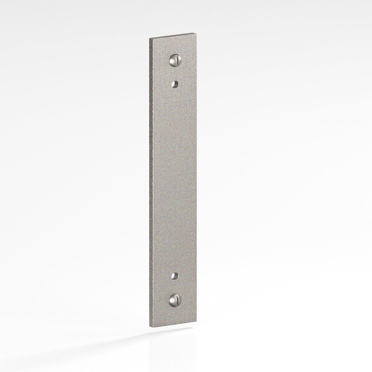 Colonial Bronze 9847 Rectangular Backplate with Exposed Screws, 2 in Wide, for 8-32 Screws - Frost Nickel™