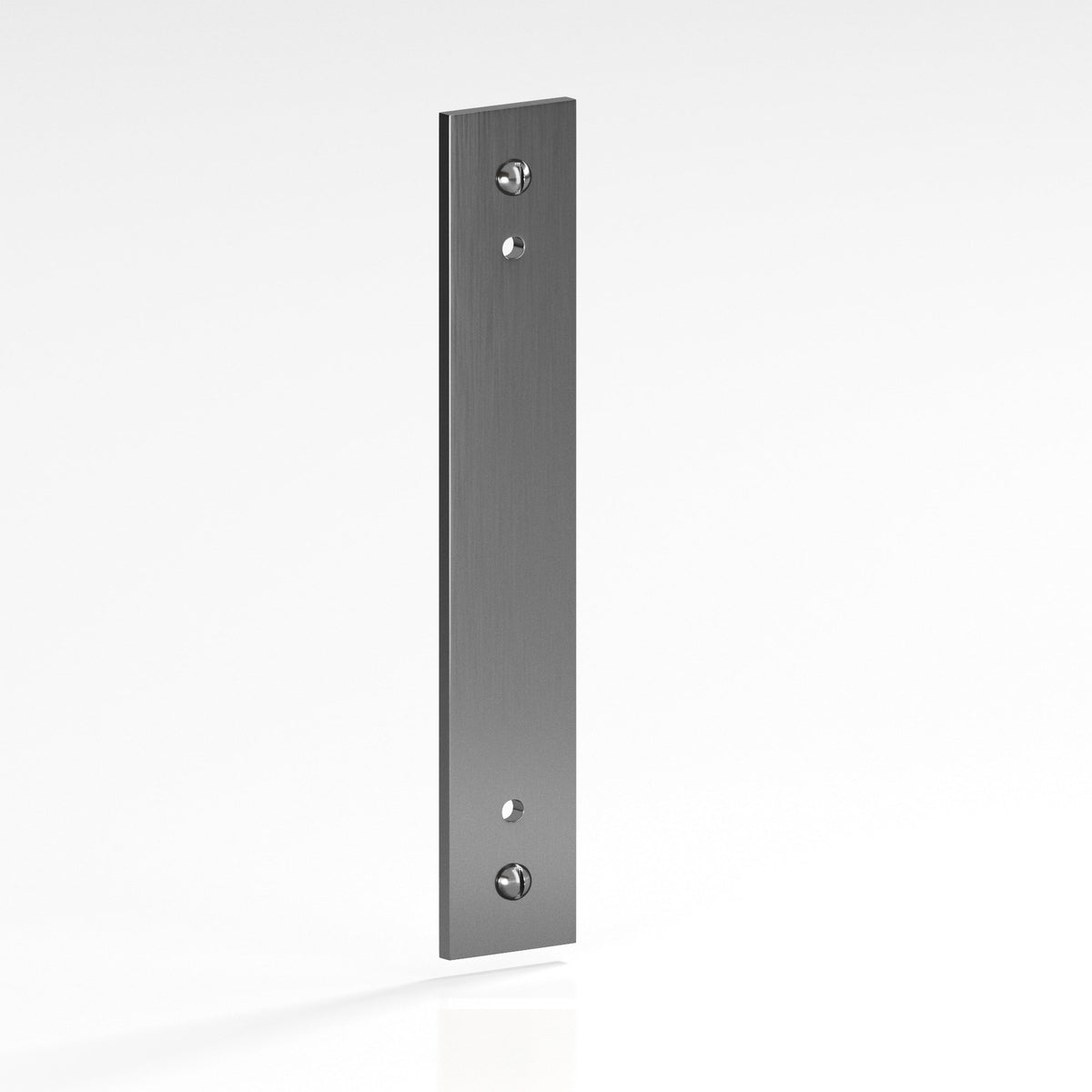 Colonial Bronze 9947 Rectangular Backplate with Exposed Screws, 1 in Wide, for 8-32 Screws - Graphite