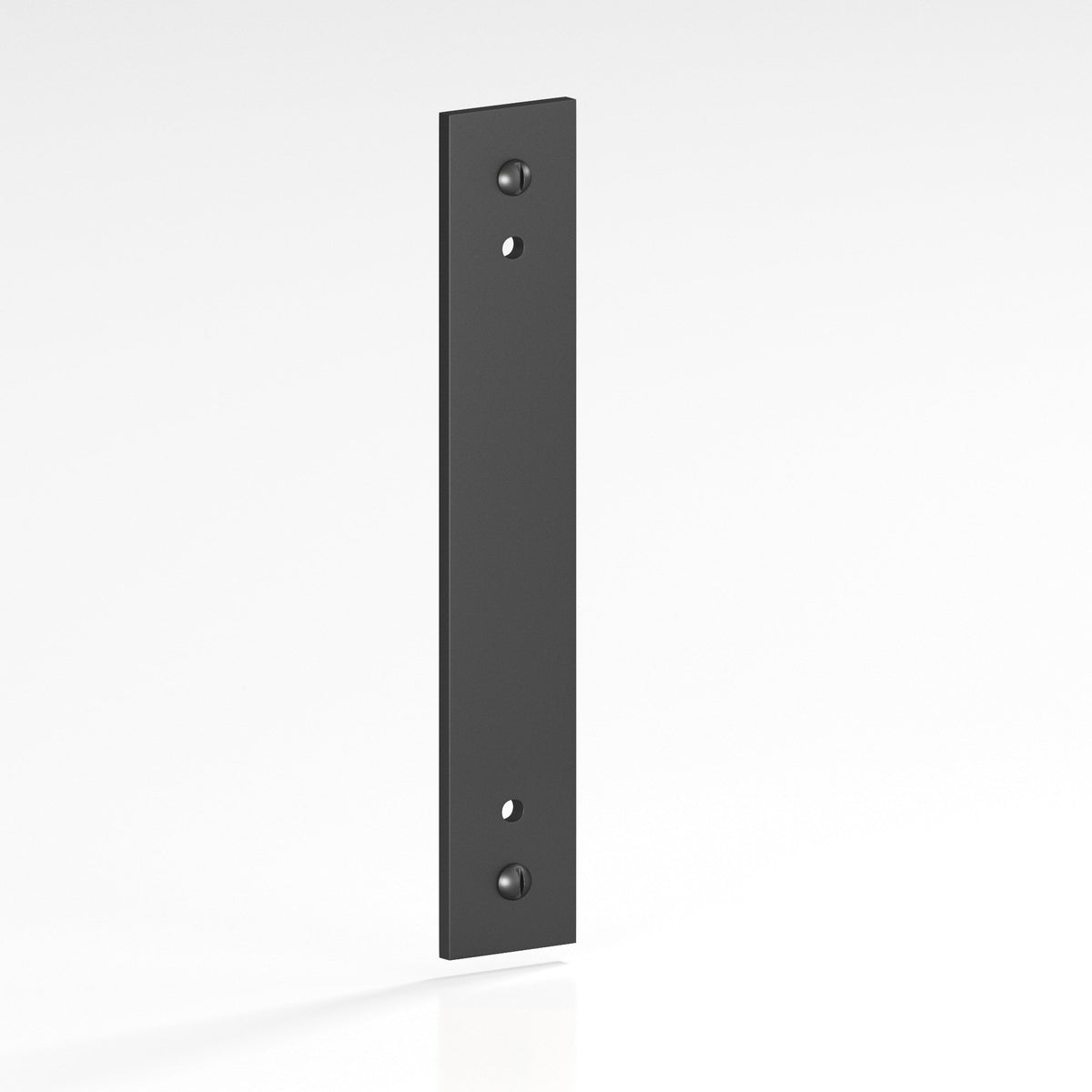 Colonial Bronze 9847 Rectangular Backplate with Exposed Screws, 2 in Wide, for 8-32 Screws - Matte Graphite