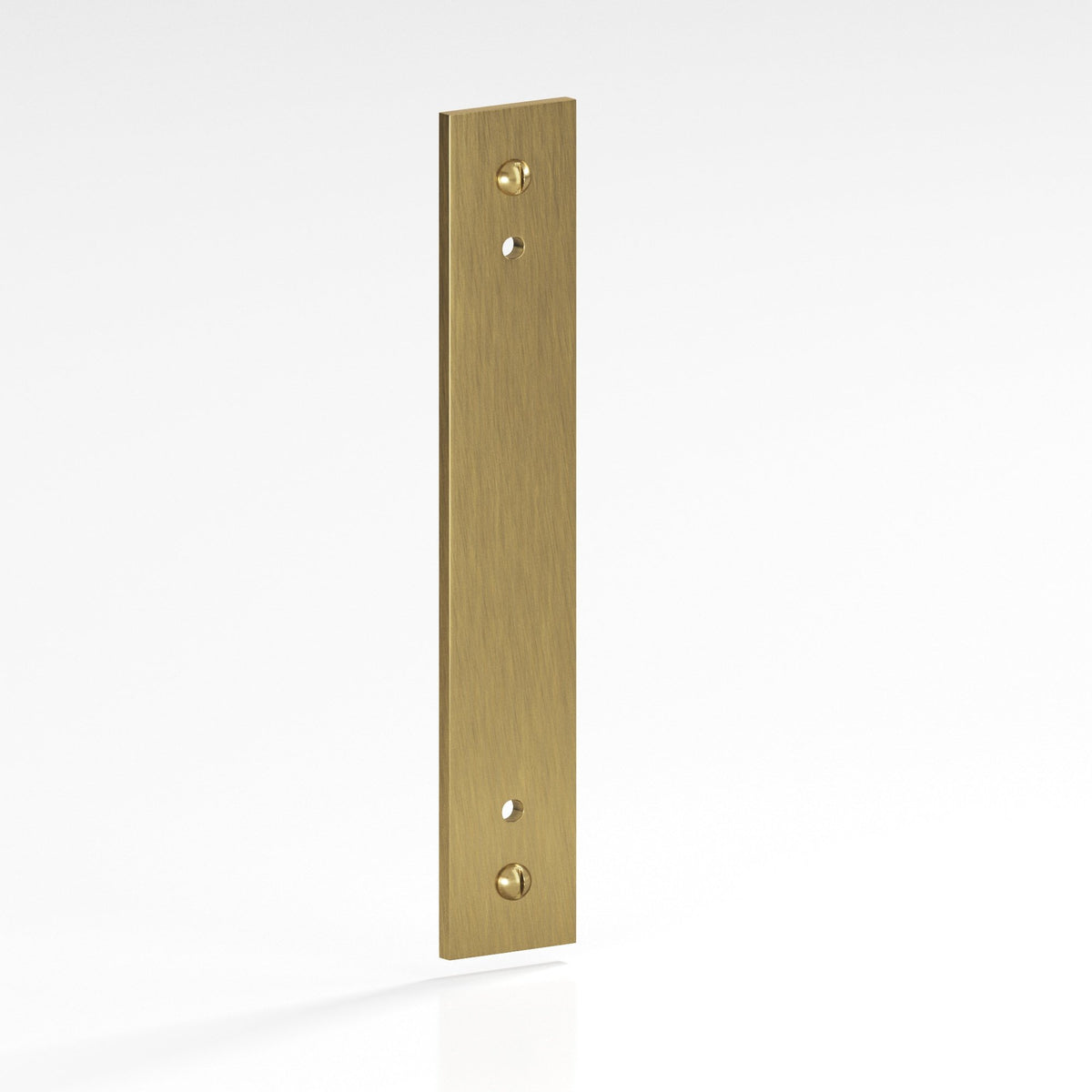 Colonial Bronze 9947 Rectangular Backplate with Exposed Screws, 1 in Wide, for 8-32 Screws - Antique Brass