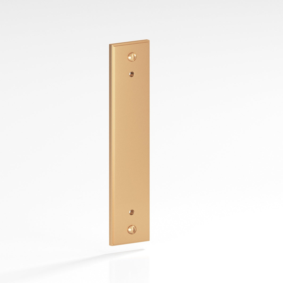 Colonial Bronze 9949 Stepped Rectangular Backplate with Exposed Screws, 1-1/4 in Wide, for 8-32 Screws - Matte Satin Bronze
