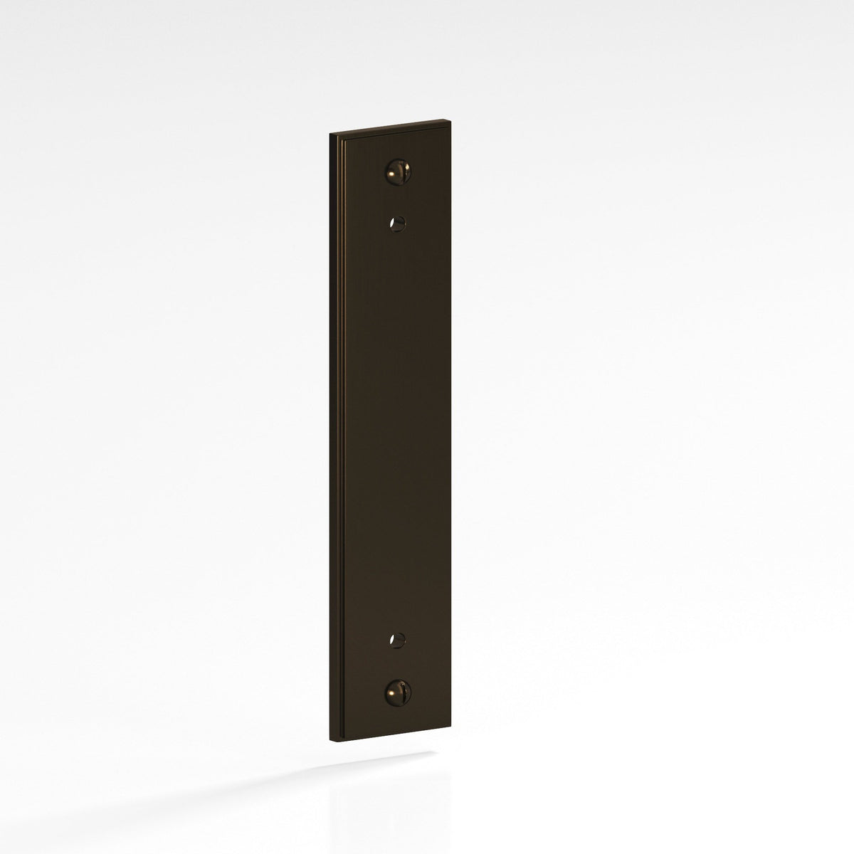 Colonial Bronze 9949 Stepped Rectangular Backplate with Exposed Screws, 1-1/4 in Wide, for 8-32 Screws - Oil Rubbed Bronze