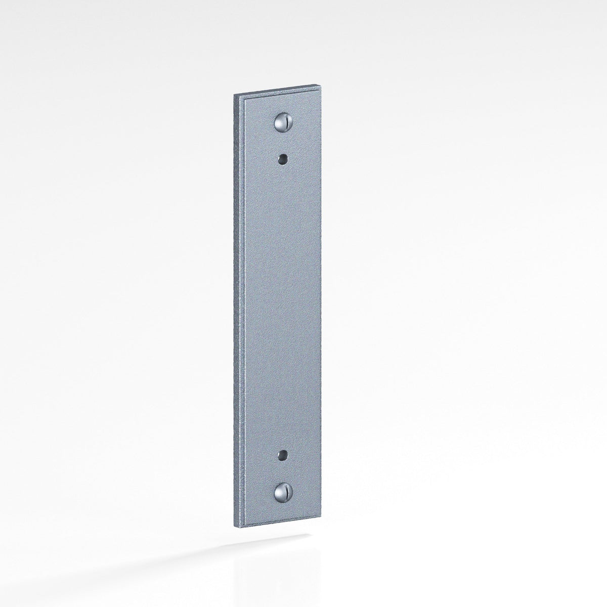 Colonial Bronze 9848 Stepped Rectangular Backplate with Exposed Screws, 3/4 in Wide, for 8-32 Screws - Frost Chrome™