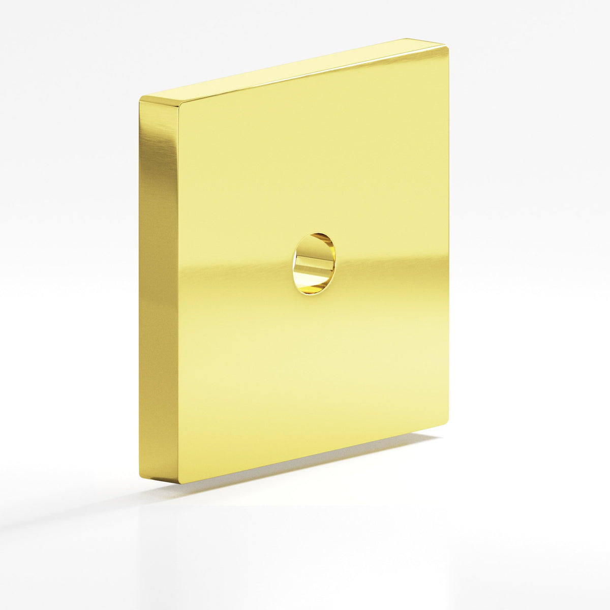 Colonial Bronze 9952 Square Backplate, 1-1/2 in, for 8-32 Screw - French Gold