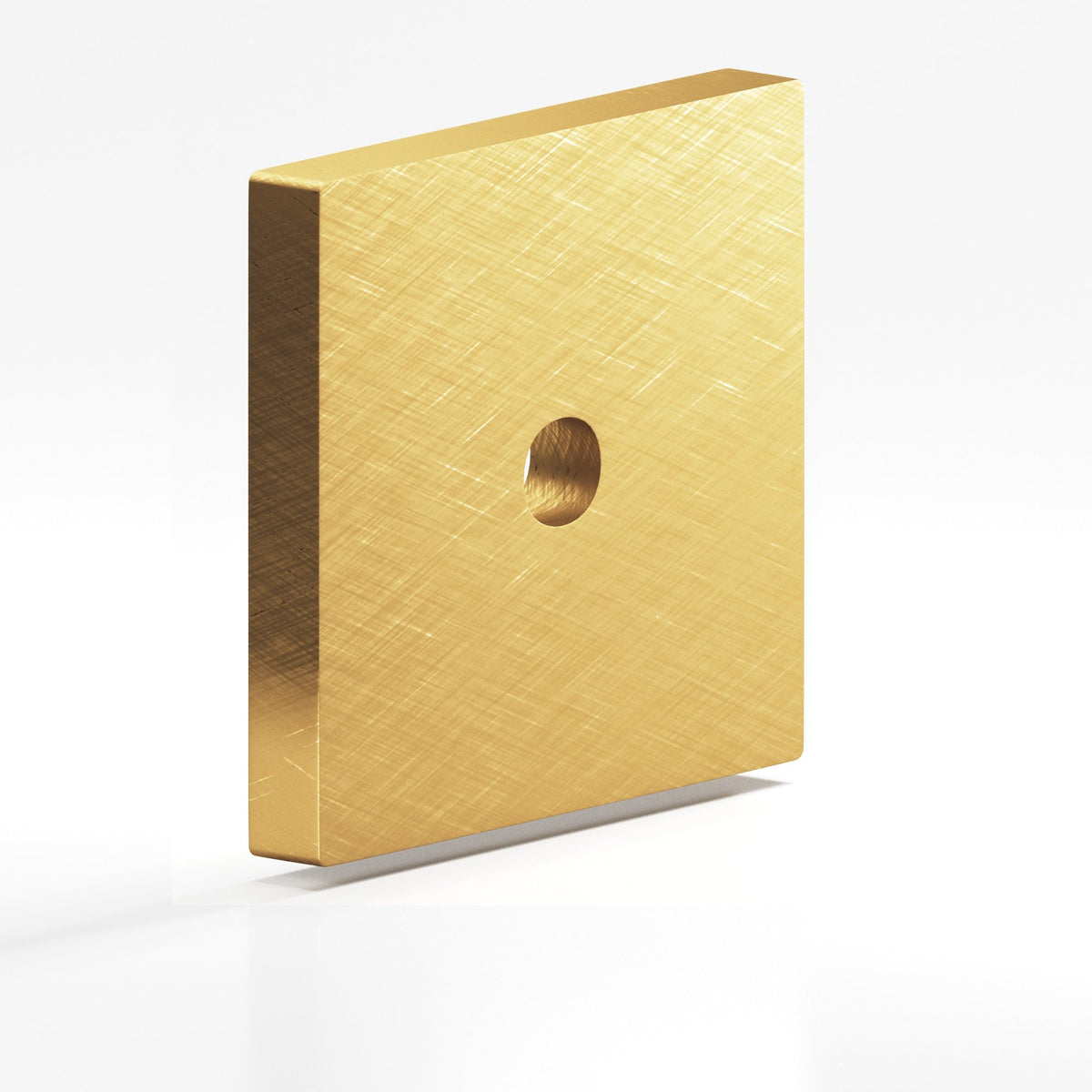 Colonial Bronze 9952 Square Backplate, 1-1/2 in, for 8-32 Screw - Weathered Brass