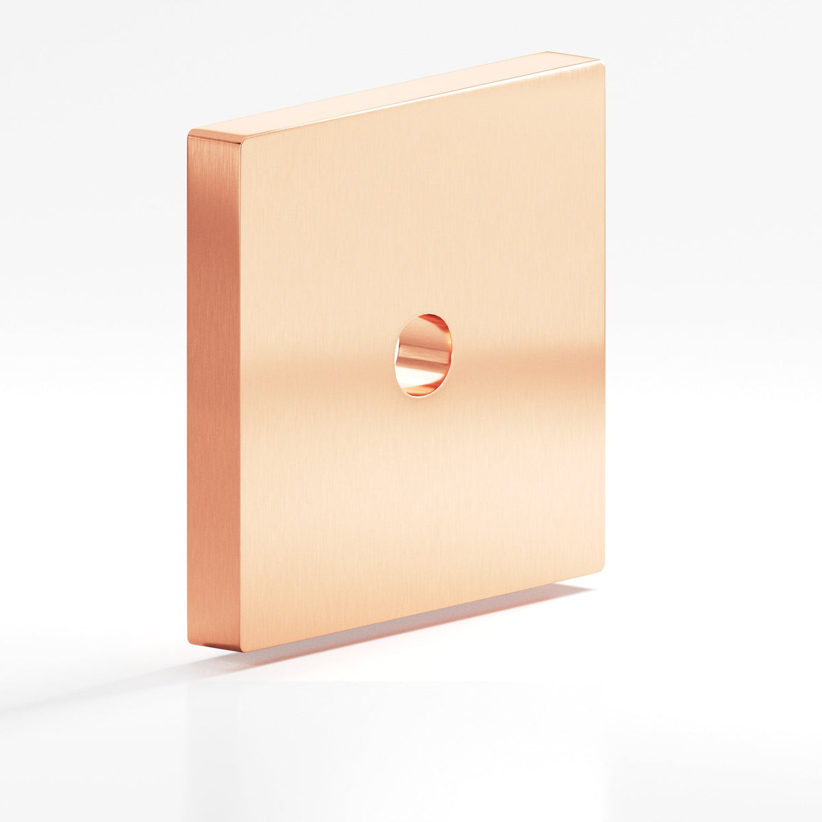Colonial Bronze 9952 Square Backplate, 1-1/2 in, for 8-32 Screw - Satin Copper