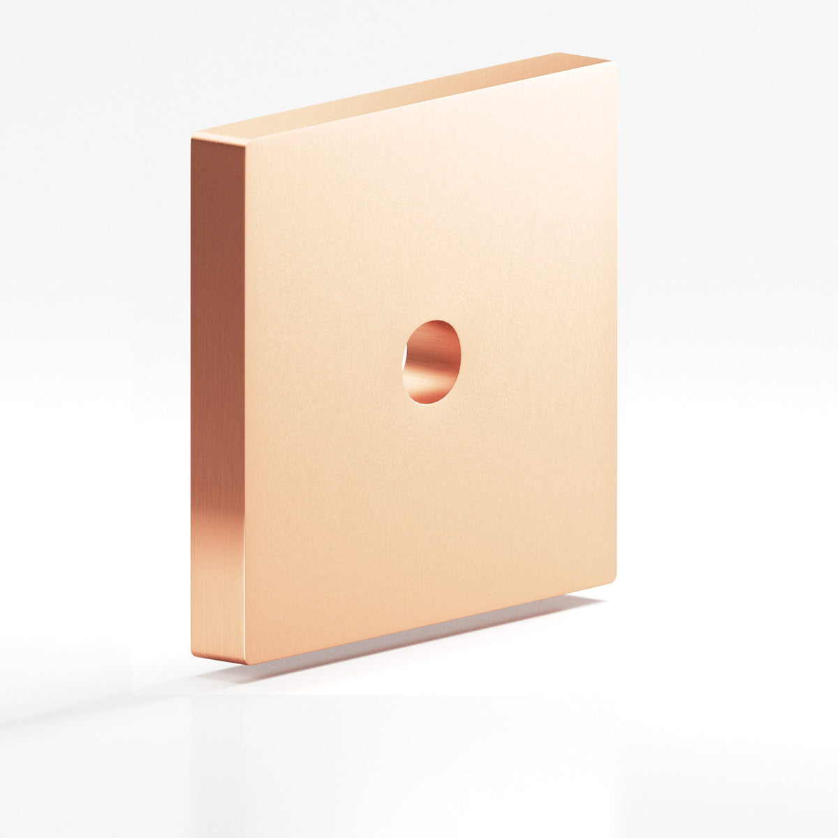 Colonial Bronze 9952 Square Backplate, 1-1/2 in, for 8-32 Screw - Matte Satin Copper