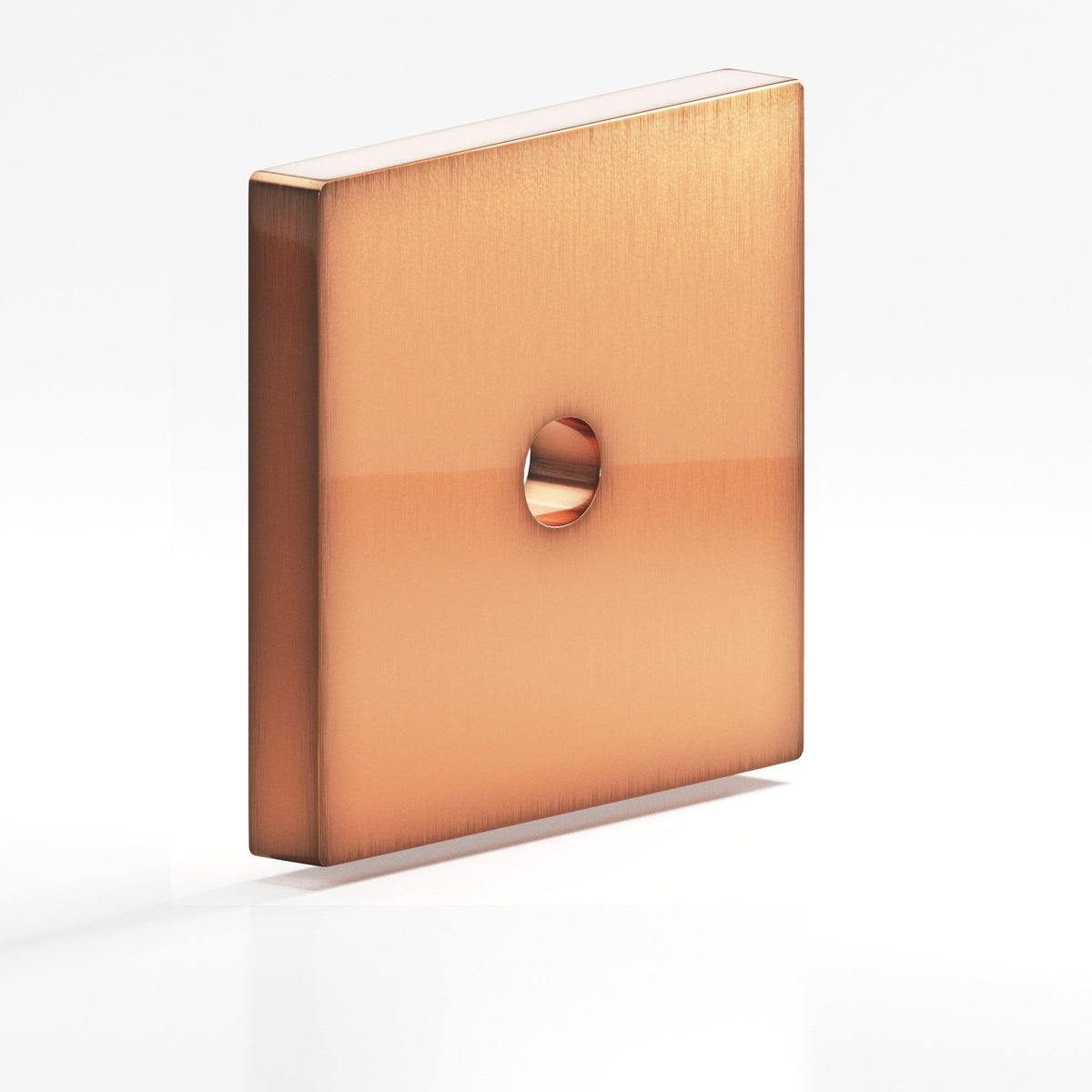 Colonial Bronze 9952 Square Backplate, 1-1/2 in, for 8-32 Screw - Antique Copper