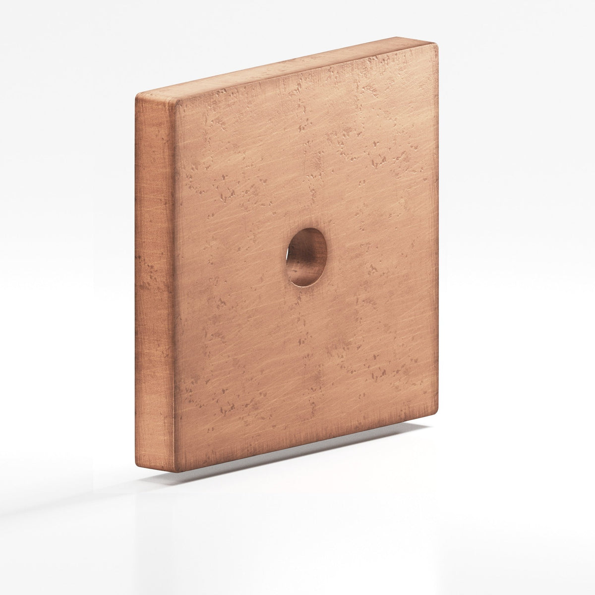 Colonial Bronze 9952 Square Backplate, 1-1/2 in, for 8-32 Screw - Distressed Antique Copper