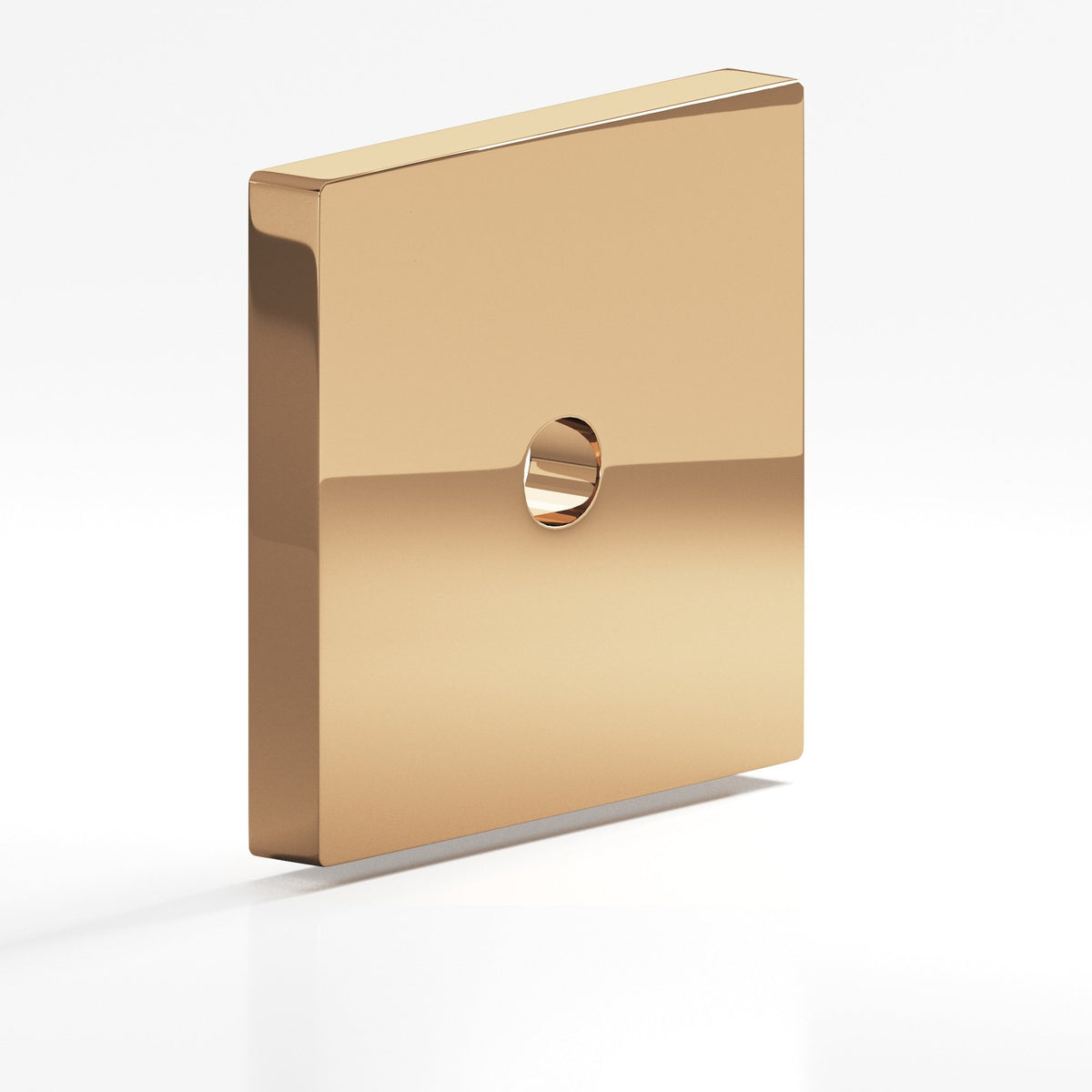 Colonial Bronze 9952 Square Backplate, 1-1/2 in, for 8-32 Screw - Polished Bronze