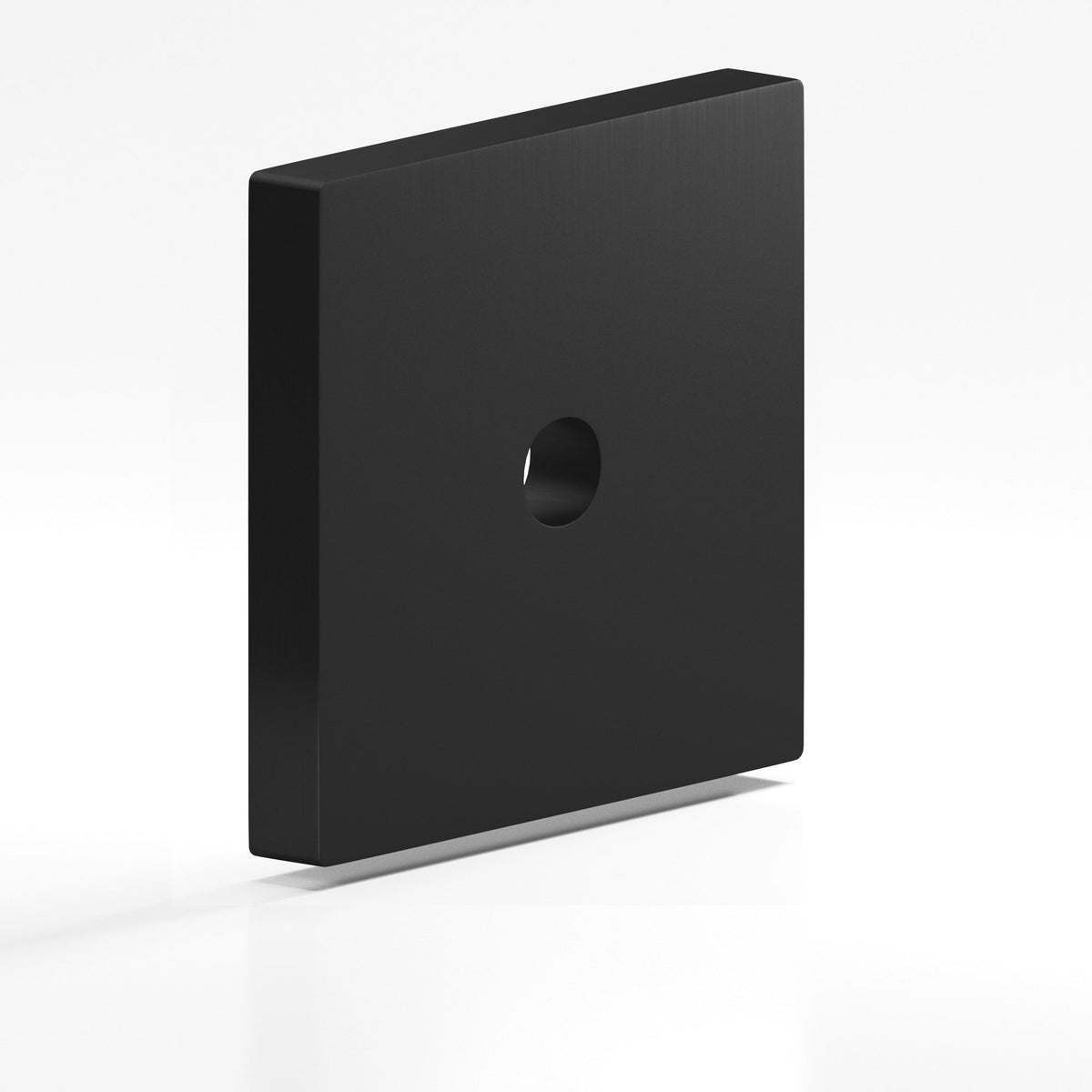 Colonial Bronze 9952 Square Backplate, 1-1/2 in, for 8-32 Screw - Matte Satin Black