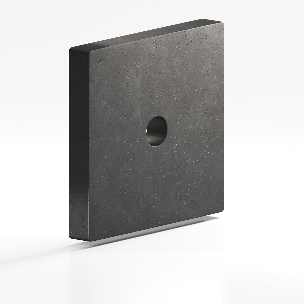 Colonial Bronze 9951 Square Backplate, 1-1/4 in, for 8-32 Screw - Distressed Satin Black