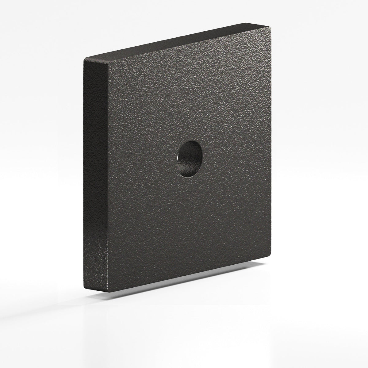 Colonial Bronze 9952 Square Backplate, 1-1/2 in, for 8-32 Screw - Frost Black™