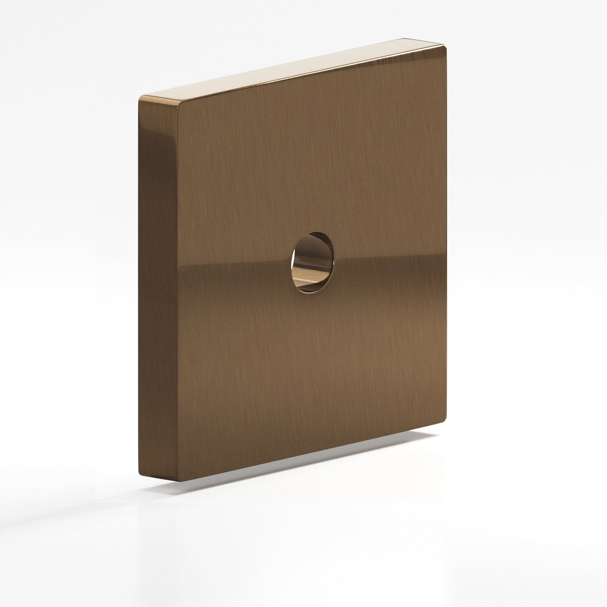Colonial Bronze 9952 Square Backplate, 1-1/2 in, for 8-32 Screw - Light Statuary Bronze