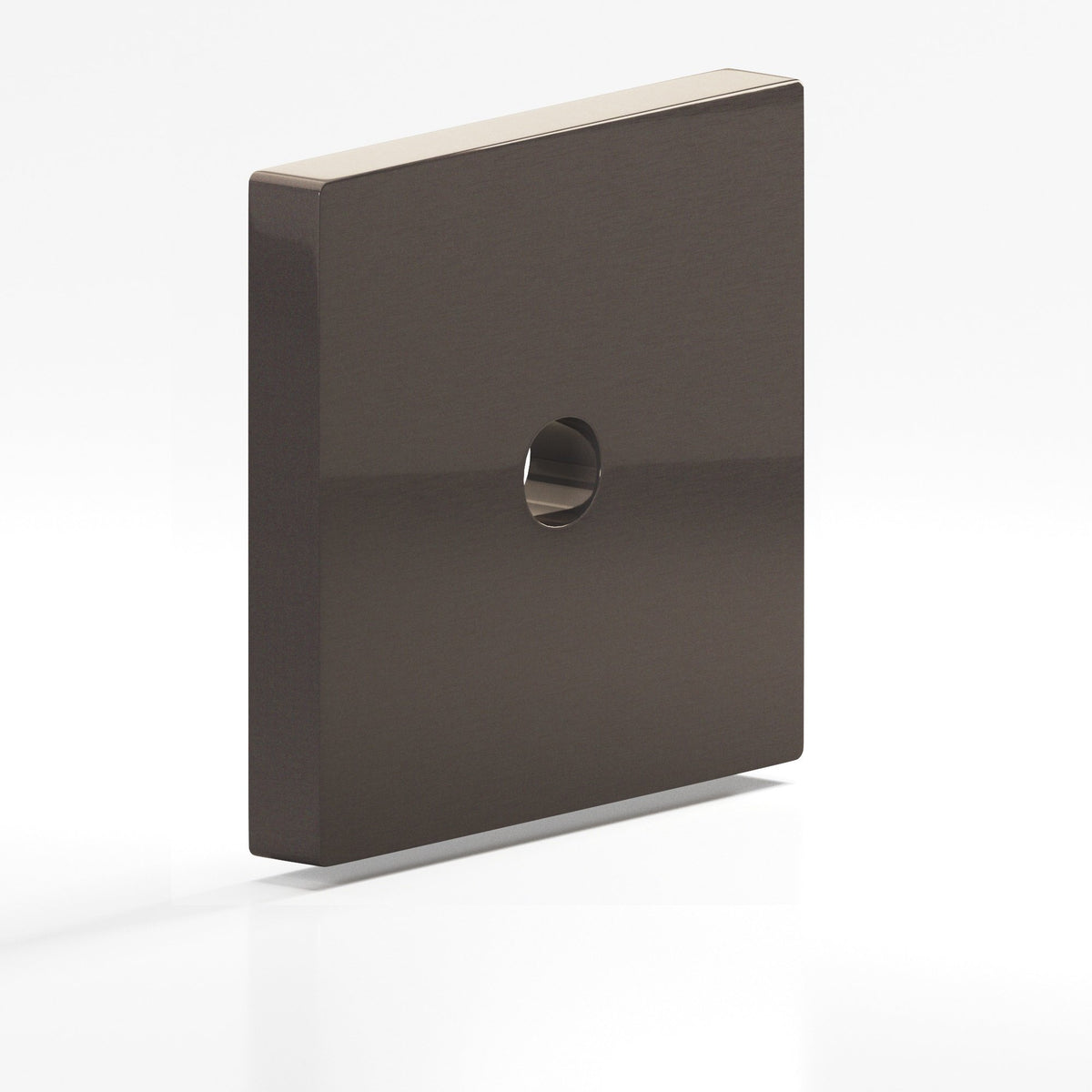 Colonial Bronze 9952 Square Backplate, 1-1/2 in, for 8-32 Screw - Dark Statuary Bronze