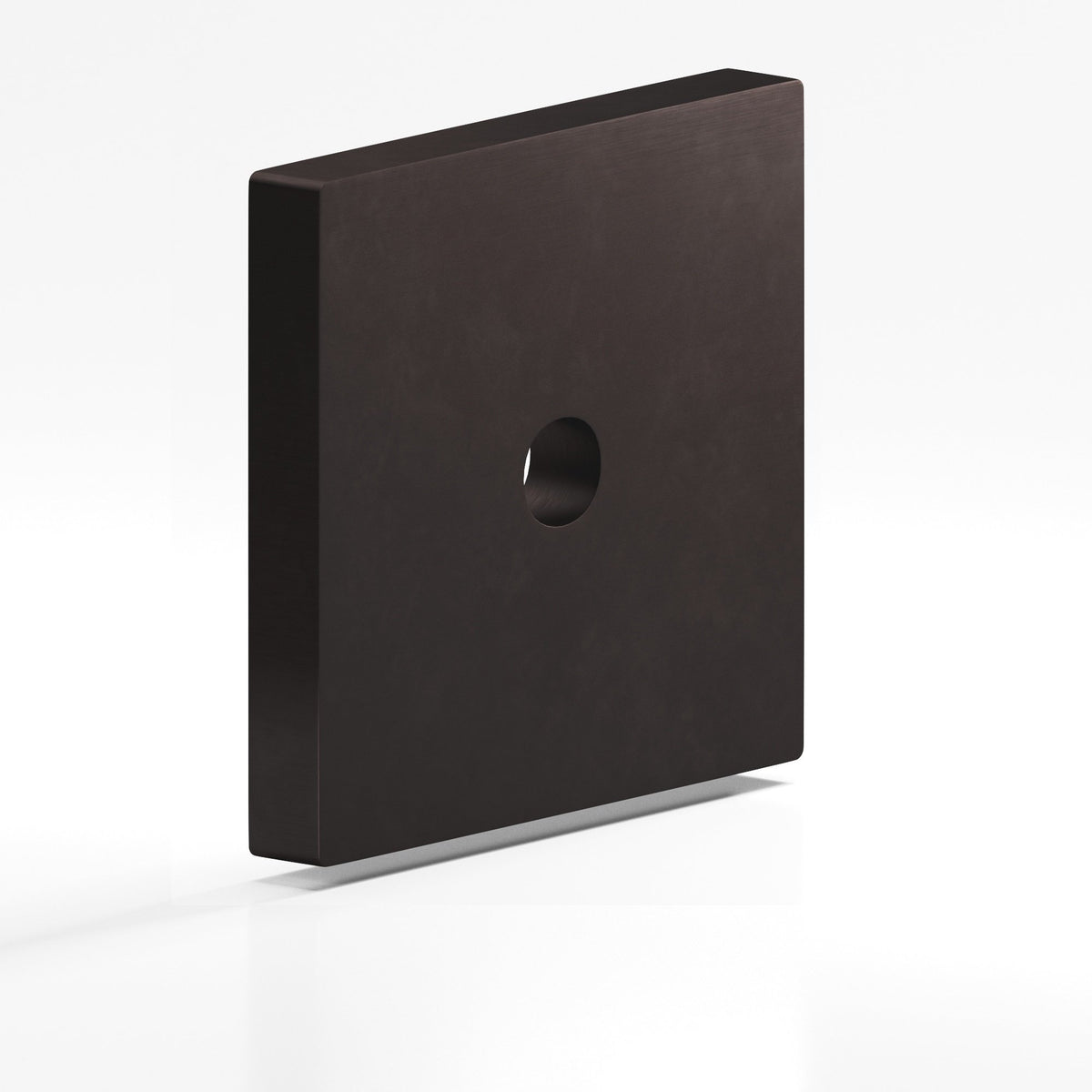 Colonial Bronze 9952 Square Backplate, 1-1/2 in, for 8-32 Screw - Matte Dark Statuary Bronze
