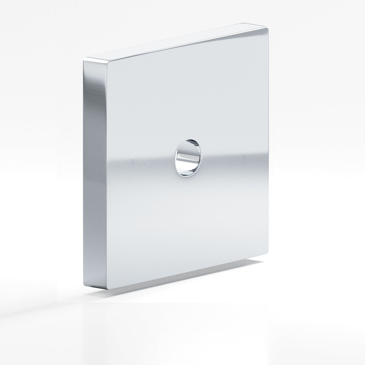 Colonial Bronze 9953 Square Backplate, 1-3/4 in, for 8-32 Screw - Polished Chrome