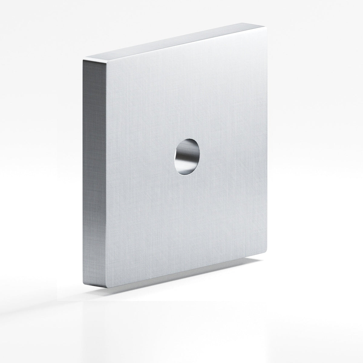 Colonial Bronze 9952 Square Backplate, 1-1/2 in, for 8-32 Screw - Satin Chrome